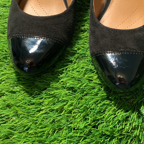 Nearly New! Clark’s Collection black wedge shoes 7.5 - Picture 6 of 7